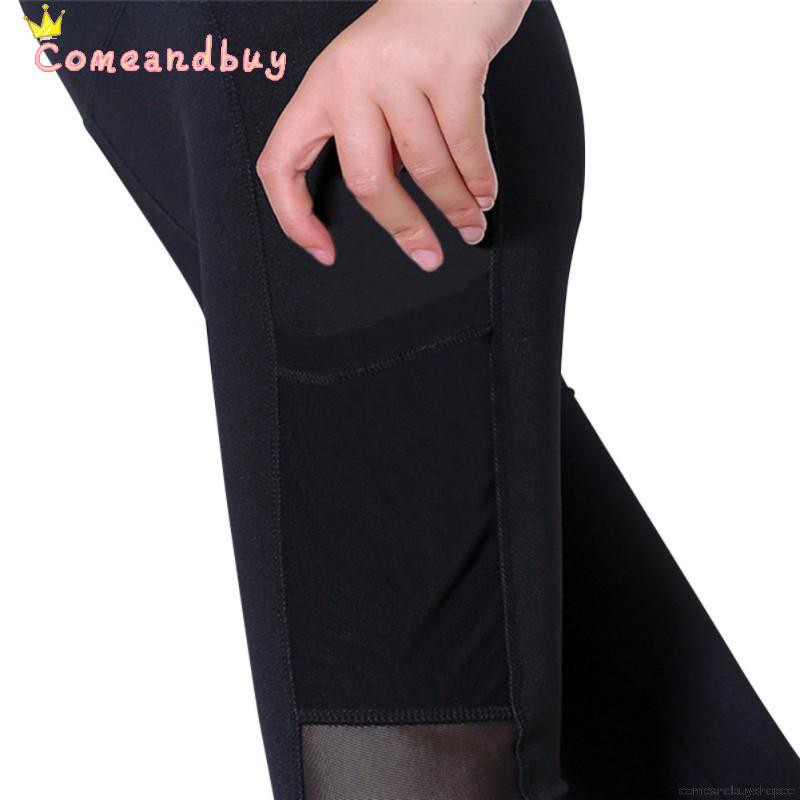Quần Legging Thể Thao Phối Lưới Chất Liệu Co Giãn Thoải Mái | BigBuy360 - bigbuy360.vn