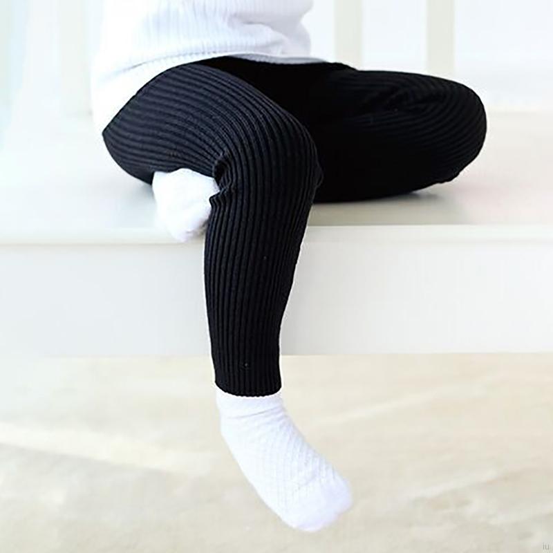 Quần legging màu trơn kiểu dáng đơn giản thời trang cho bé gái