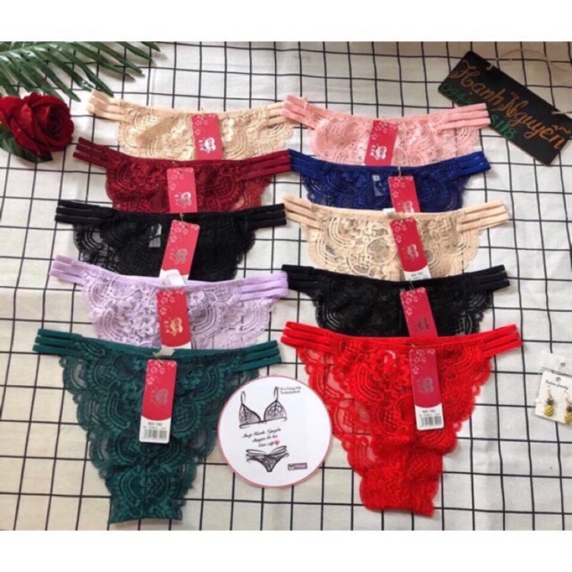 (Cực sexy gợi cảm) e combo 10 quần ren mới điệu đà nóng bỏng nha khách yêu ren ko nào