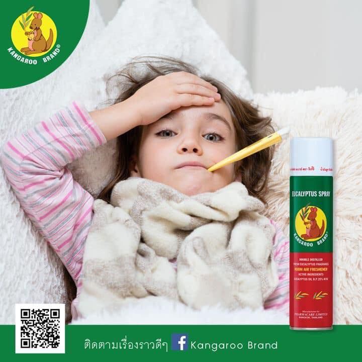 Xịt tınh dầu Kangaroo Eucalyptus Oil Spray Thái Lan