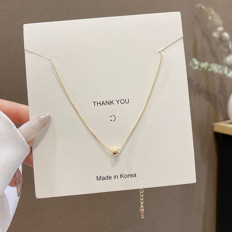 Dây chuyền bạc nữ DaLiA Jewelry dây chuyền hạt bi nhỏ thanh lịch vòng cổ chuẩn bạc 925