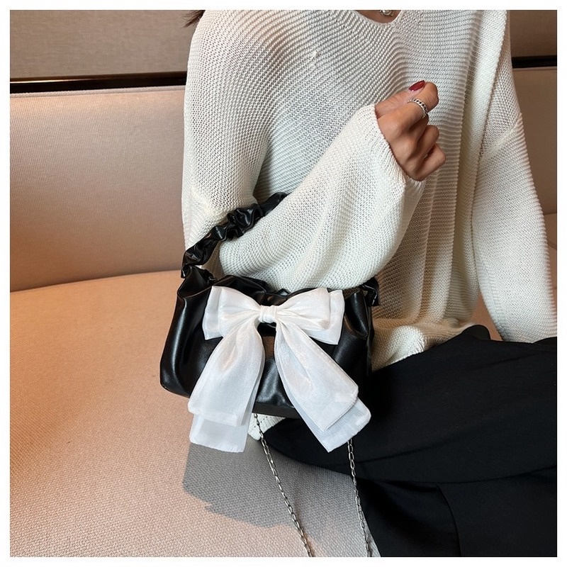 One Túi Xách Đeo Vai Hình Vuông Cỡ Lớn Phối Nơ Thời Trang Mùa Hè NB00095