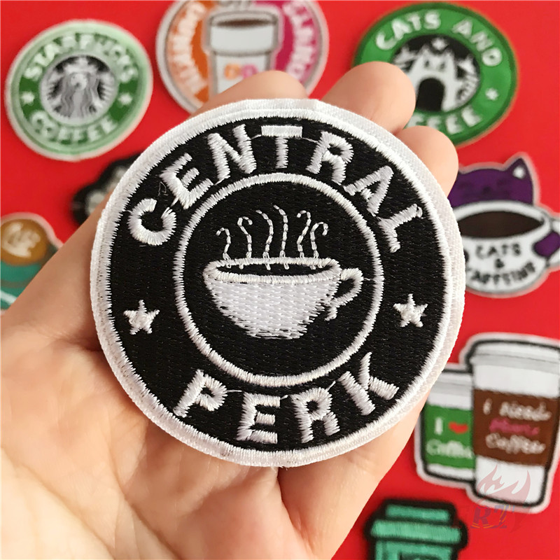 1 Miếng HÌnh Dán/Thêu Chữ Enjoy Your Coffee Time