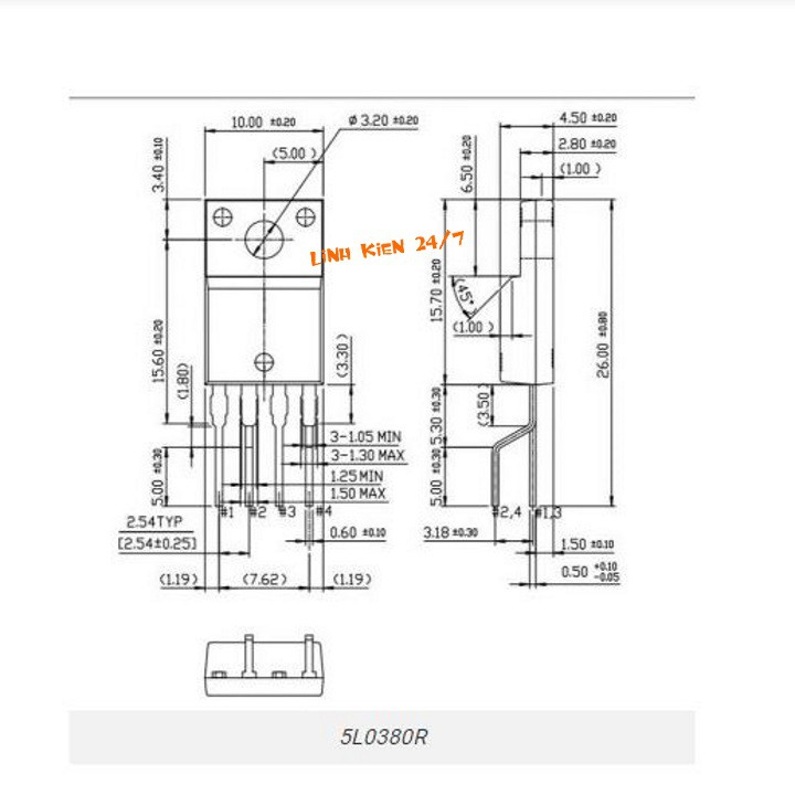 IC Nguồn 5L0380R TO-220