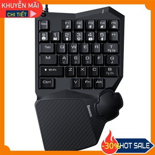 Bàn Phím Cơ Một Tay Baseus GAMO Hình Gợn Sóng Có Đèn Mát Chuyên Chơi Game