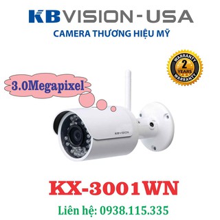 Camera IP hồng ngoại không dây 3.0 Megapixel KBVISION KX-3001WN