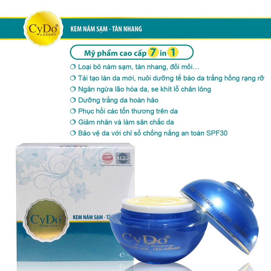 Kem Nám ,sạm,tàn nhang Luxury CyDo 16g-Chính Hãng