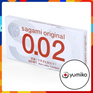 Bao cao su sagami original 0.02 cao cấp siêu mỏng hộp 2c
