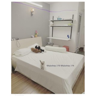 [DN123] [HN] CHĂN GA COTTON ĐŨI TRẮNG