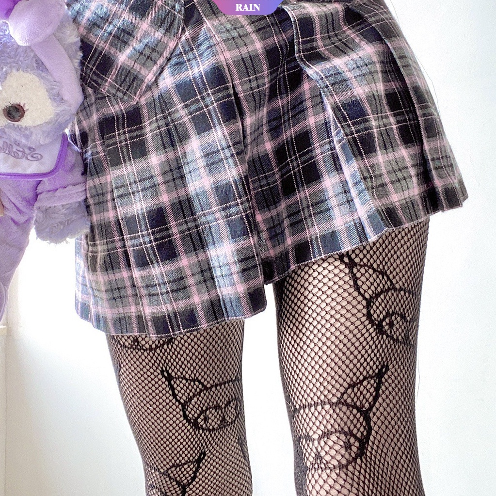 Quần Tất Màu Đen Eo Cao Thoáng Khí Gợi Cảm Phong Cách Lolita Cho Nữ