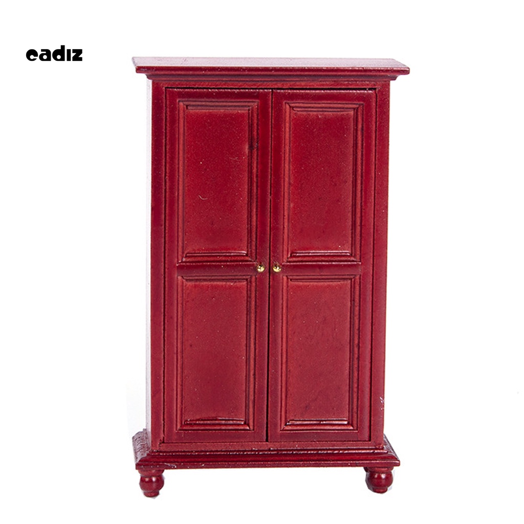 Tủ quần áo mini bằng gỗ dành cho búp bê