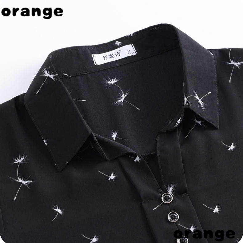 Áo Sơ Mi Chiffon Tay Lửng Dáng Rộng Thời Trang Xuân Hè Kiểu Mới 2022 Cho Nữ Trung Niên D9QM