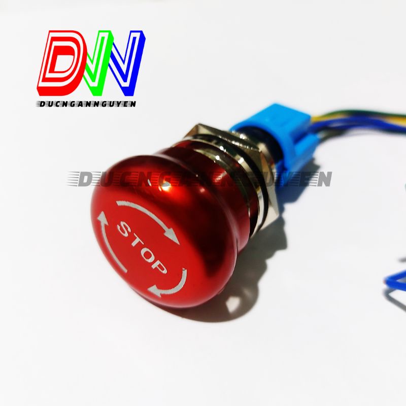 Nút Dừng Khẩn Cấp Kim Loại - Emergency Stop 2NO 2NC