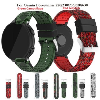 Dây đeo silicone thay thế cho đồng hồ thông minh Garmin Forerunner 220 230 235 620 630 735XT