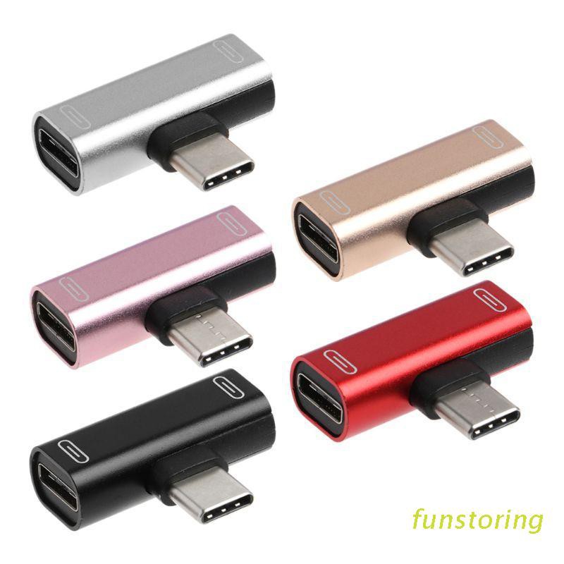 Đầu Chia Cổng Sạc Usb Type C Cho Xiaomi 6 6x 8 Note3 Mix 2 Huawei Mate 10 P20