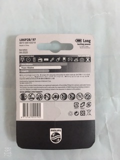 Pin AA VỈ 2 viên Alkaline philips LR6P2P