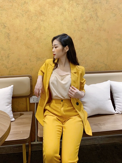 Set blazer 3in1 áo quần