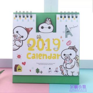 Lịch để bàn 2019