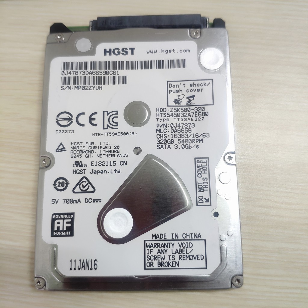 Ổ cứng Laptop HDD 250GB 320GB 500GB 1TB giá rẻ các loại 7-9mm - hàng tháo máy xài bao bền