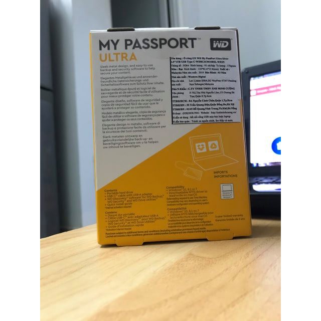 Ổ Cứng Di Động WD My Passport Ultra 1TB - Hàng Chính Hãng