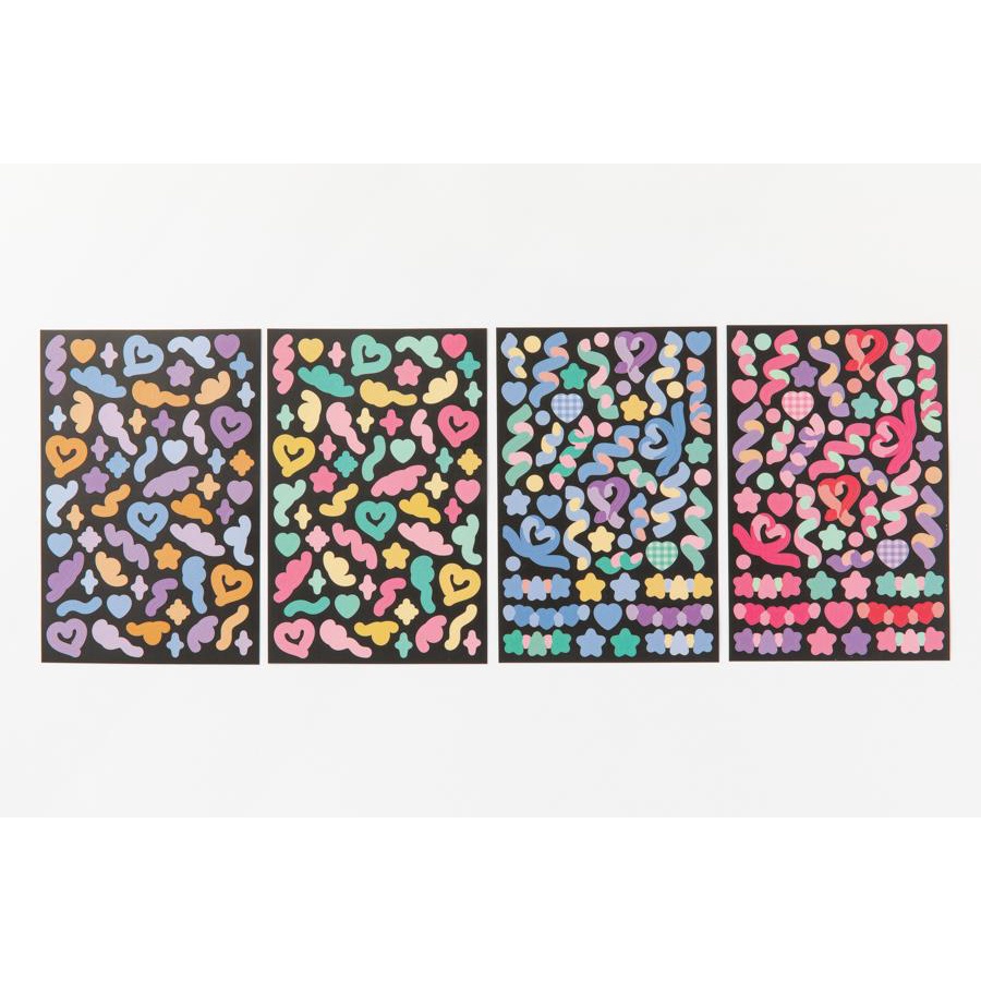 Set 10 Tấm Sticker ARTBOX Hàn Quốc Màu Sắc Nổi Bật