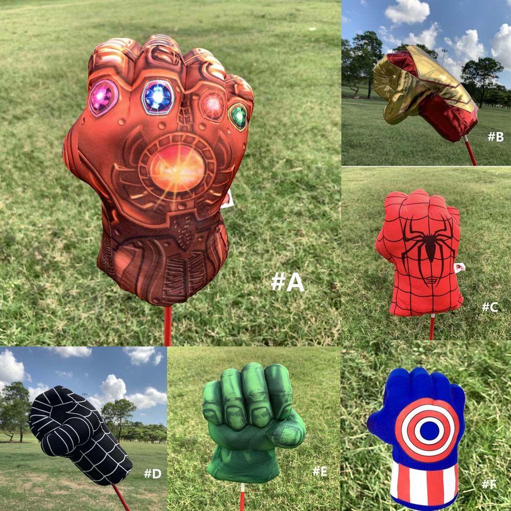 AUGUSTINE Sports Golf Club Covers Creative Golf Headcovers Golf Head Cover Cute Protective Cover Marvel Avenger Wood Headcover Golf Driver Headcover Anime Plush Headcover Woods Golf Club Cover