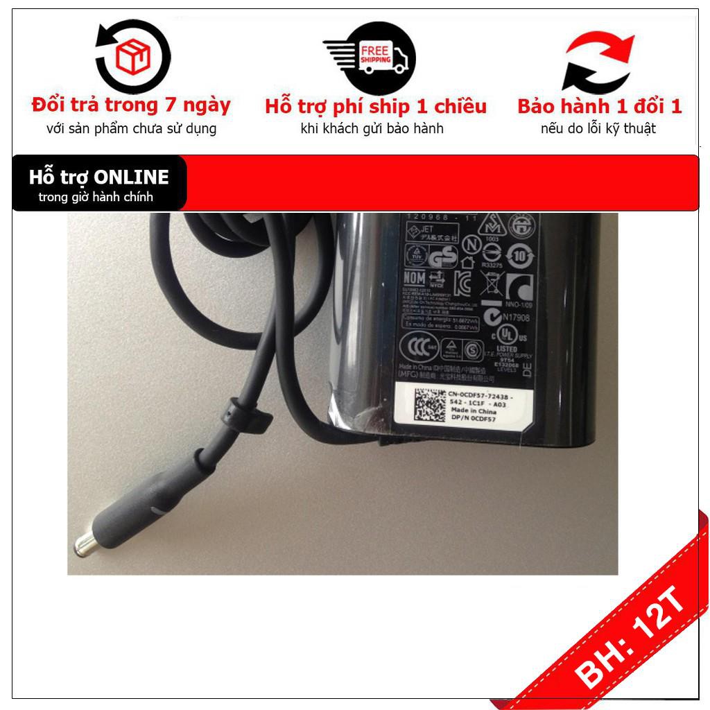 [BH12TH] Sạc  Laptop Dell XPS 11 Series XPS 13 Series  XPS DUO 12 Series L321X 19.5V 2.31A (45W) chân kim nhỏ dạng Ovan