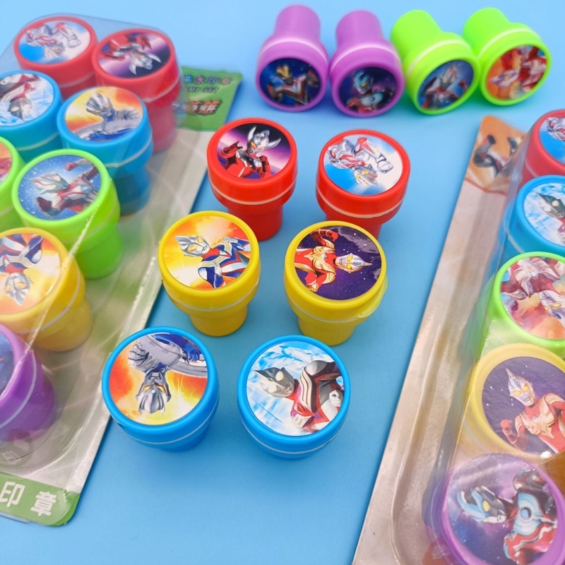 Set 10 dấu ấn  In hình siêu nhân cho bé trai