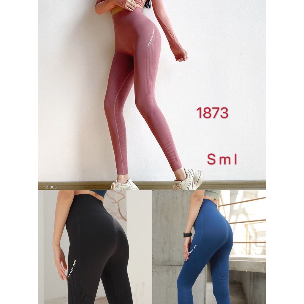 Quần Tập Gym Yoga Legging Cạp Cao Nâng Mông Thể Thao Chất Liệu Cotton Co Dãn 4 Chiều 1873