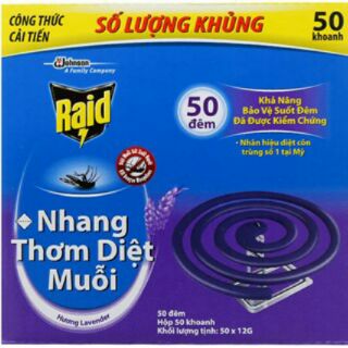 NHANG MUỖI HỘP 50 KHOANH