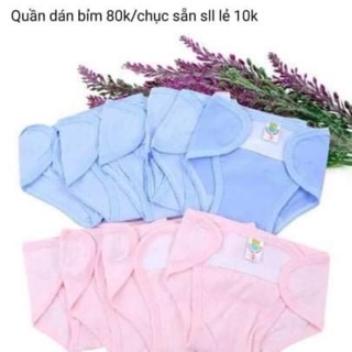 Quần dán bỉm cho trẻ sơ sinh combo 10 cái