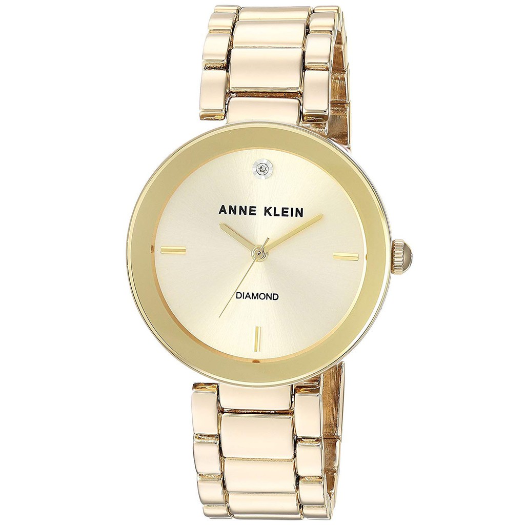 Đồng hồ Anne Klein Nữ Dây Hợp Kim Pin-Quartz AK/1362 - Mặt Vàng (32mm)