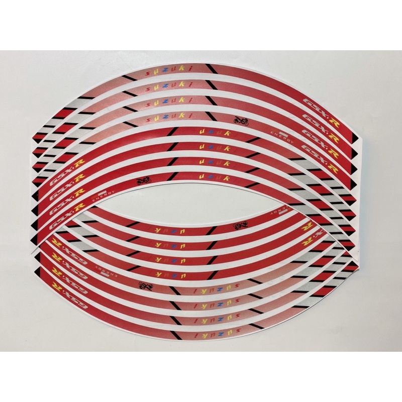 Tem dán vành xe 18inch sắc màu