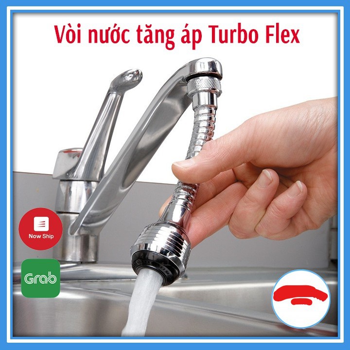 Đầu vòi xịt tăng áp bồn rửa bát, có 2 chế độ xoay 360 độ