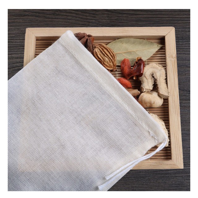 Túi vải bông gạc tự nhiên Có Dây Rút 30x40CM 2 túi/sp - VUA BAO BÌ