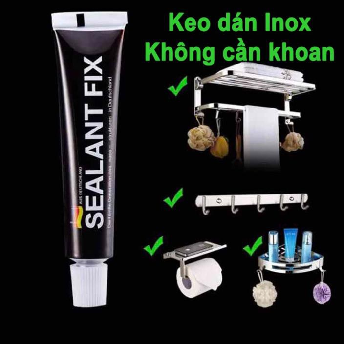 Keo dán Inox siêu chắc Sealant Fix, keo dán kim loại lên tường, gỗ không cần khoan 12G