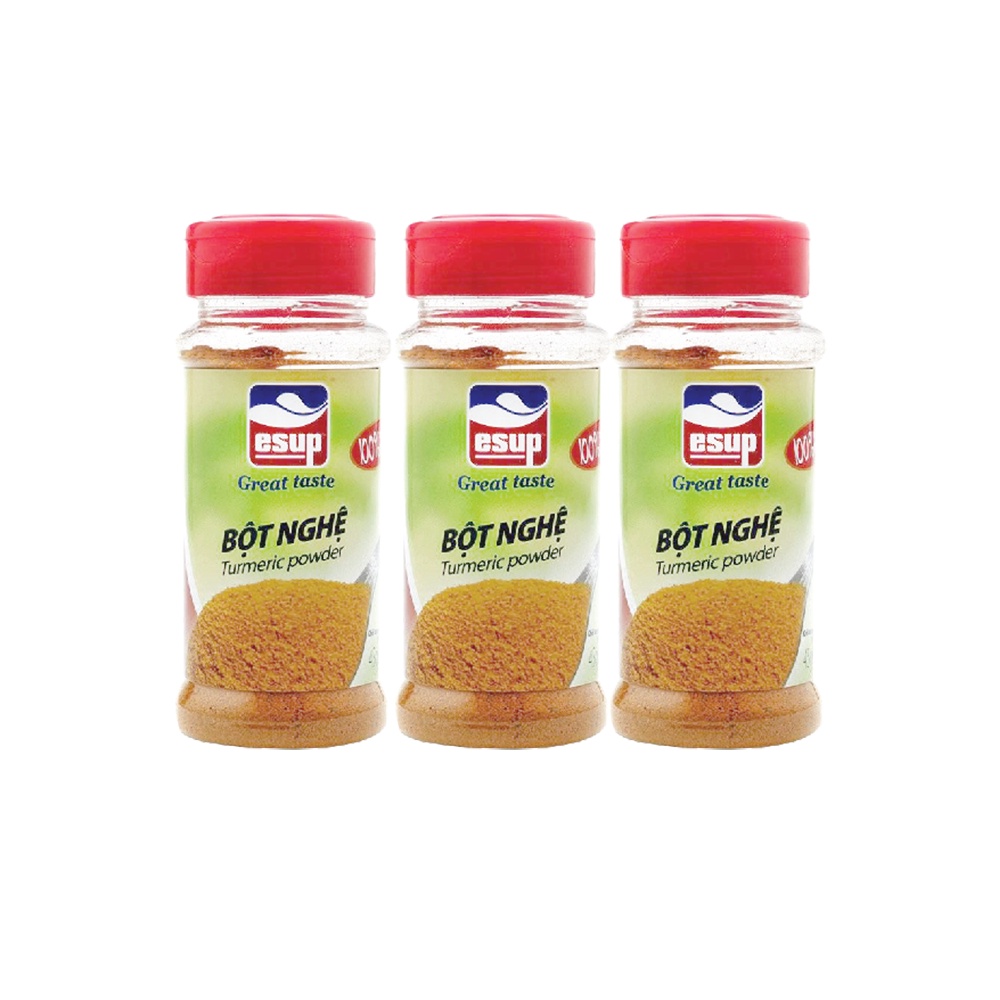 3 hũ bột nghệ Esup 45g/Hũ DakLak, sạch tự nhiên