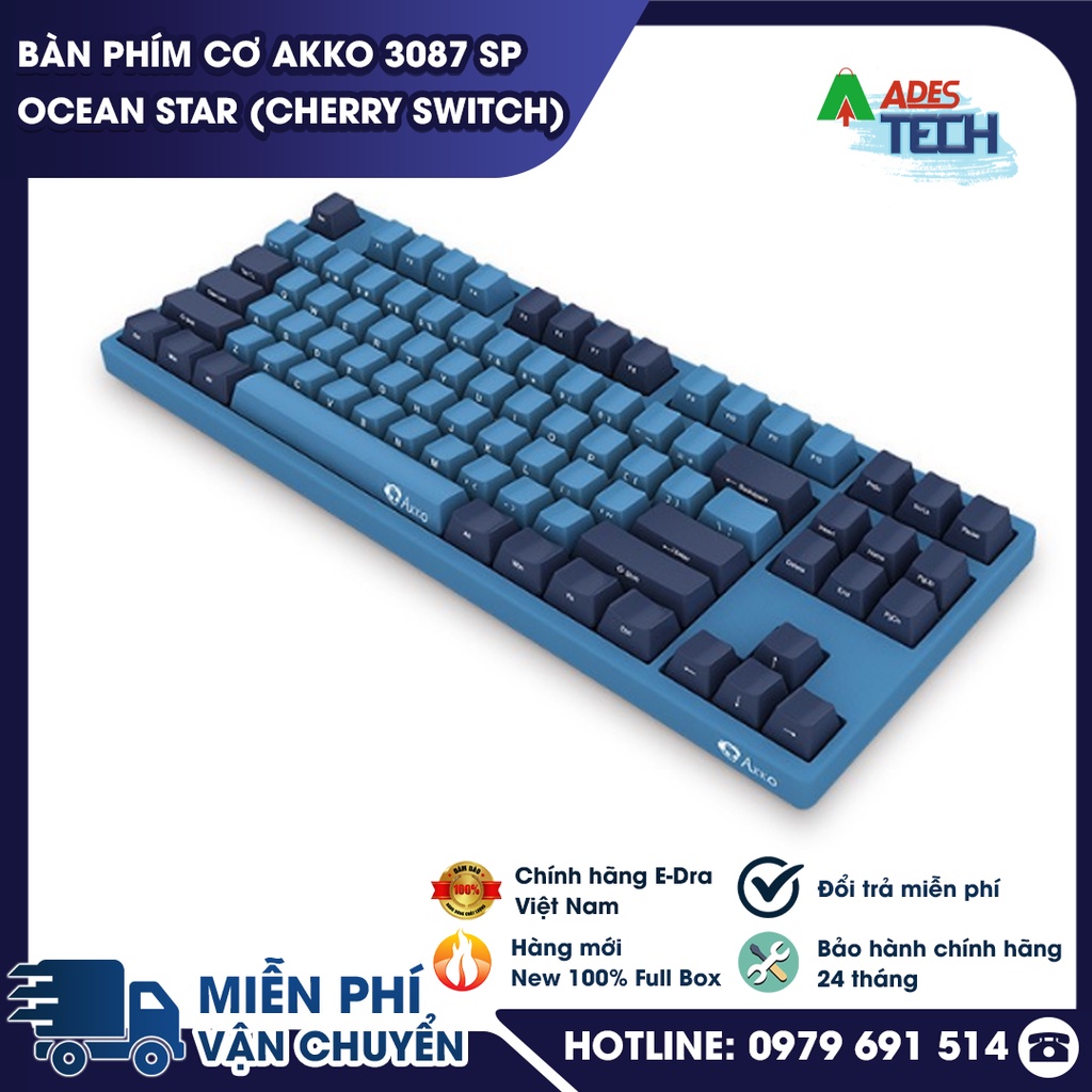 Bàn phím cơ AKKO 3087 SP Ocean Star  | Bảo hành 12 tháng