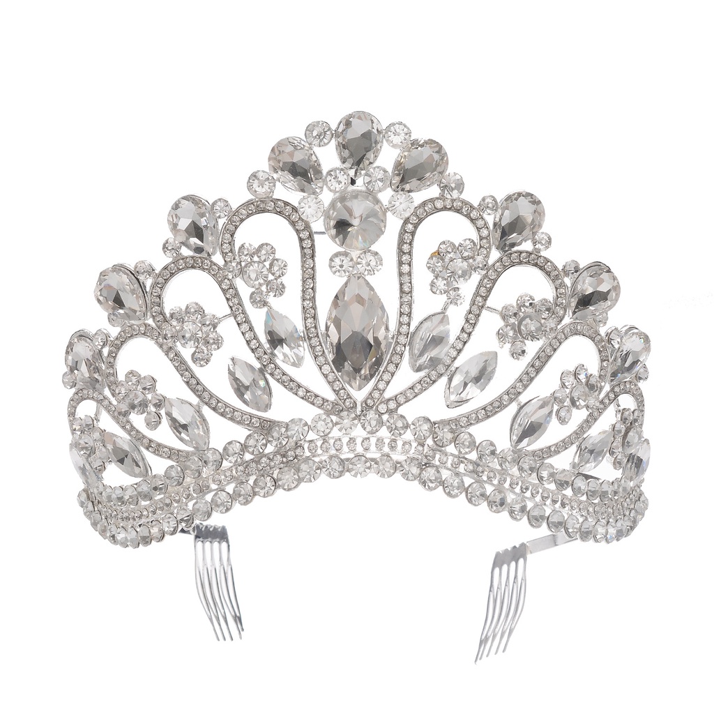 Phụ Kiện Vương Miện Cài Tóc Biểu Diễn Sân Khấu Kiểu Châu Âu Cao Cấp