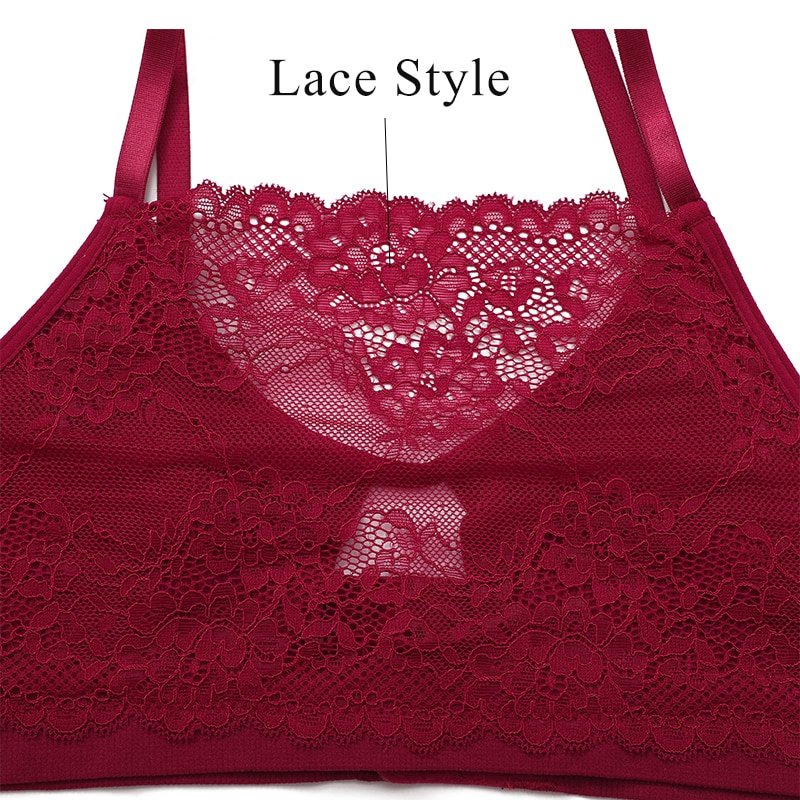 Áo lót thể thao FINETOO có mút nâng ngực phối ren gợi cảm cho nữ