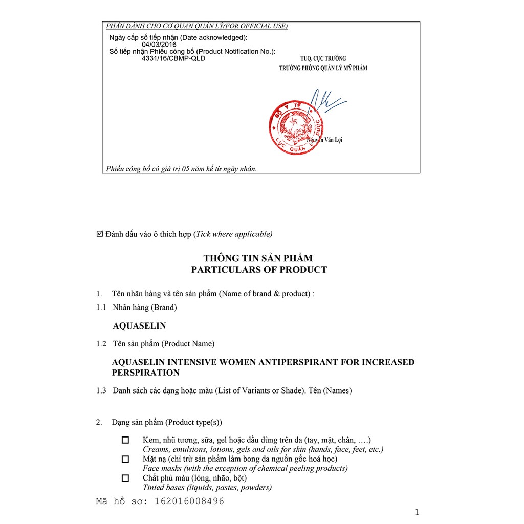 Lăn Khử Mùi Aquaselin Intensive Women dành cho nữ mồ hôi nách nhiều Chai 50ml | BigBuy360 - bigbuy360.vn