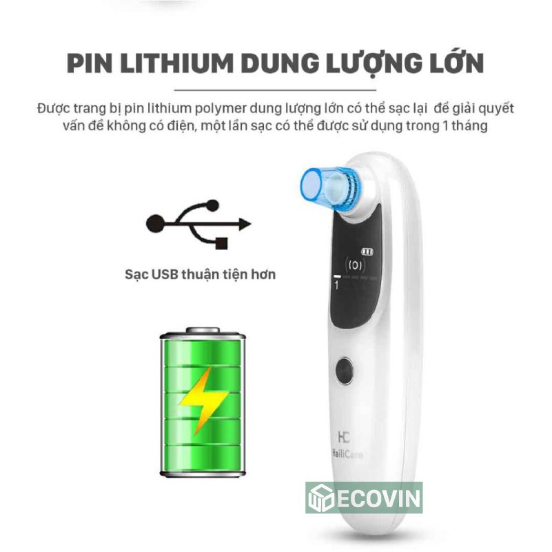 Máy Hút Mụn Cám, Mụn Đầu Đen, Mụn Trứng Cá, Bã Nhờn Haili Care💝FREESHIP💝 | BigBuy360 - bigbuy360.vn