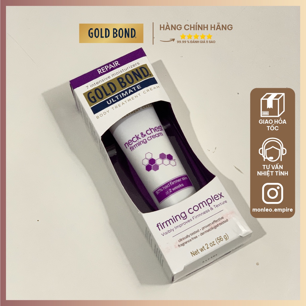 Kem dưỡng cổ và ngực Gold Bond Ultimate Neck &amp; Chest Firming Cream 56g