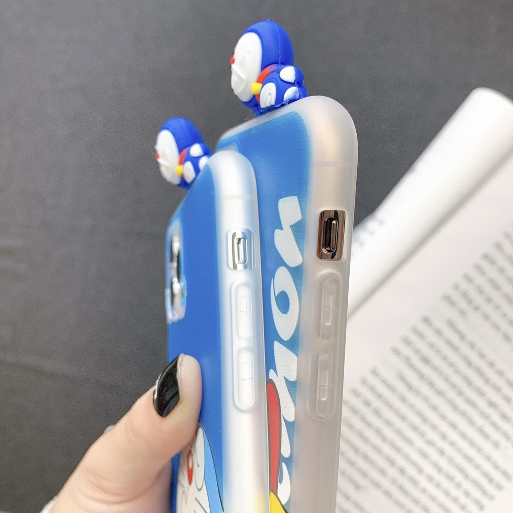 [ IPHONE ] Ốp Lưng Silicon Doraemon ( Kèm Hình Thú ) - B246 | BigBuy360 - bigbuy360.vn