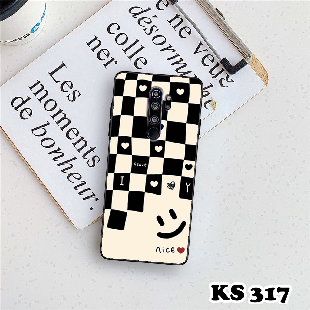 Ốp lưng Xiaomi Redmi Note 8 - Xiaomi Redmi Note 8 Pro - Ốp in hình họa tiết caro, lưng nhám viền TPU cao cấp