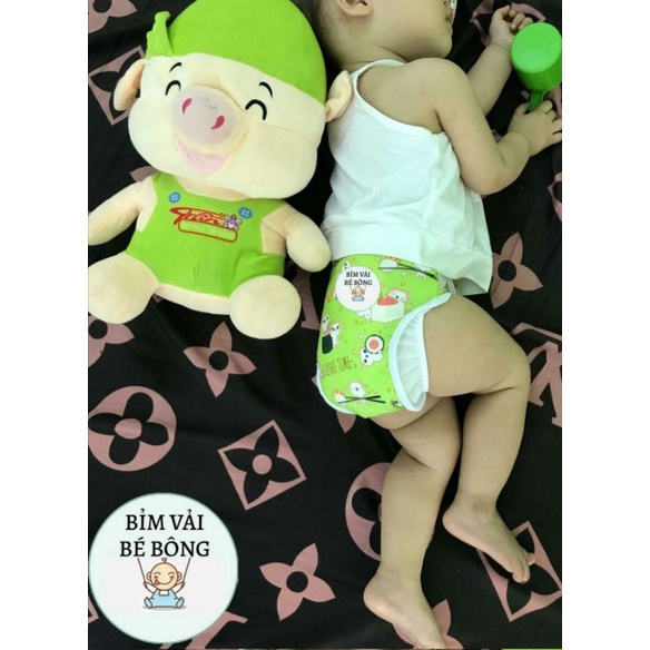 [ƯU ĐÃI] - [3 QUẦN+6 LÓT] Combo 3 Bộ Bỉm Vải Babu Nature Chống Hăm + Tràn Cho Bé - Giặt Được, Size M,L