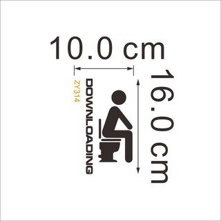 Đề can dán toilet độc đáo