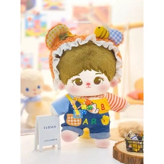 Set quần áo Gấu và ong cho doll 15/20cm
