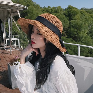Hat men and women couple hat outdoor shade hat trendy fashion fisherman hat straw hat 28145