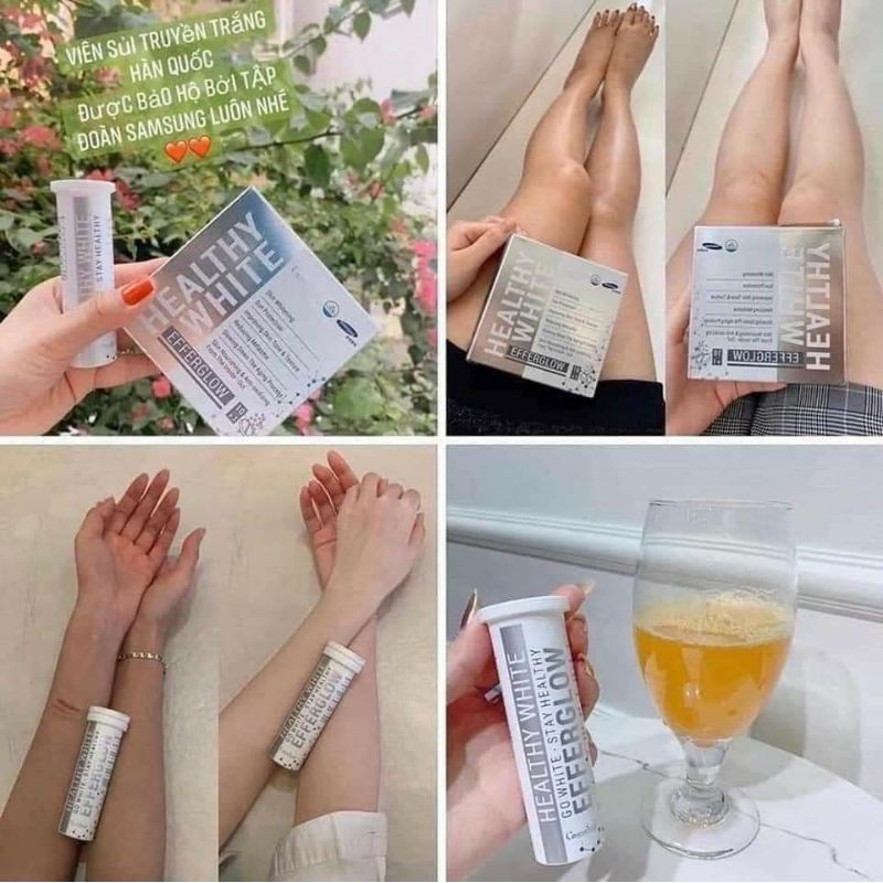VIÊN UỐNG TRẮNG DA DẠNG SỦI HEALTHYWHITE EFFERGLOW COSMEHEAL
